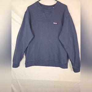 Patagonia Men's Regenerative Organic Cert Cotton Blue Crewneck Sweatshirt Sz XL